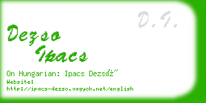 dezso ipacs business card